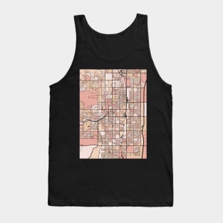 Scottsdale Map Pattern in Soft Pink Pastels Tank Top